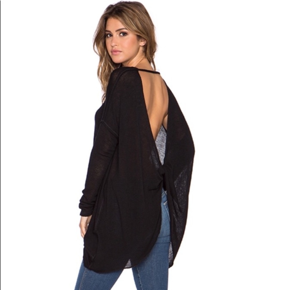 Free People Twist Back Sweater
